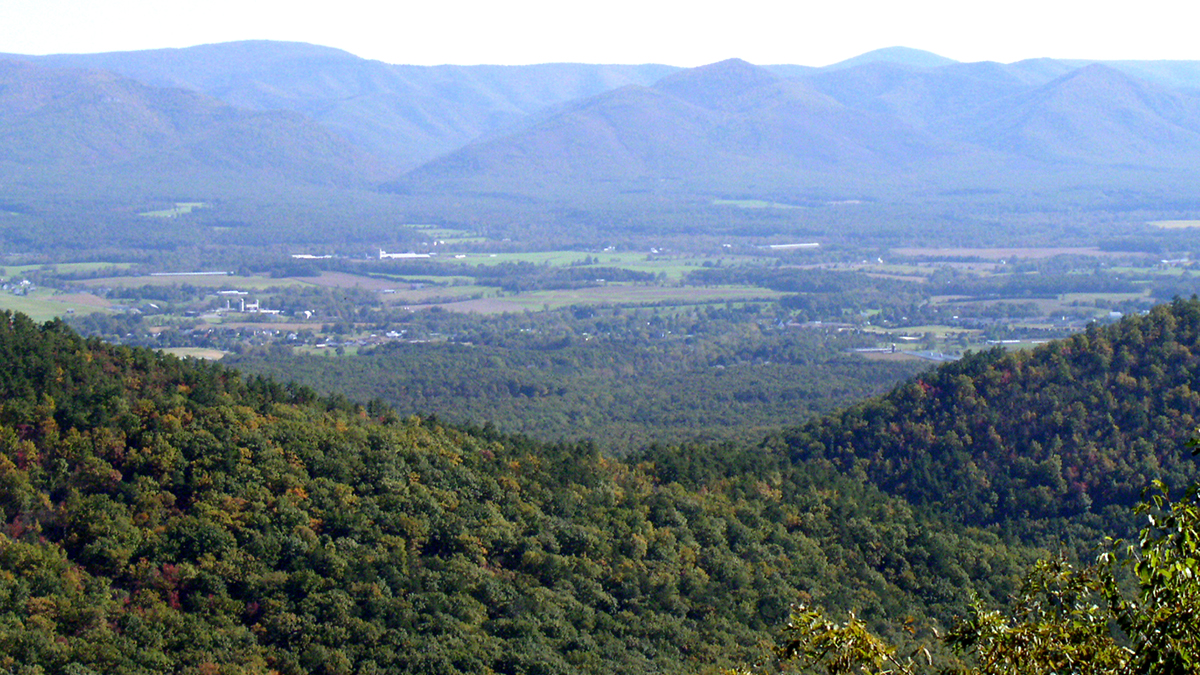 View of the Shenandoah Valley from Massanutten ridge - Photo by J. Brooke Chao